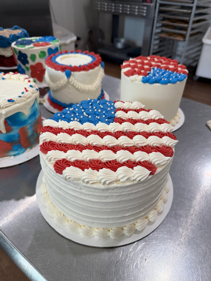 Extra 8" Strawberry Cake (Flag)