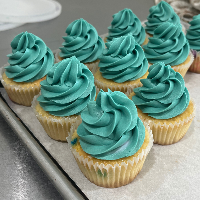 One Color Swirl Cupcakes - custom
