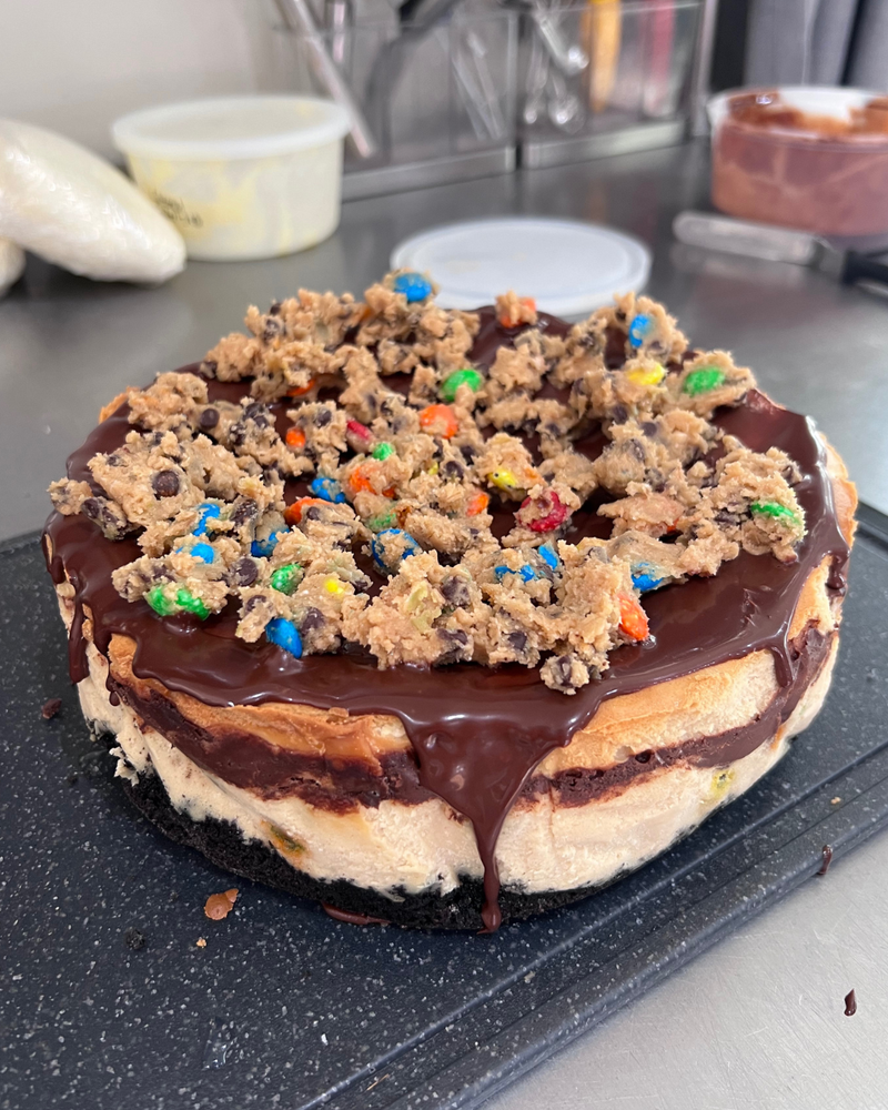 Monster Cookie Dough Cheesecake