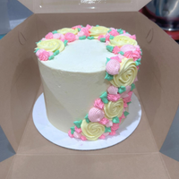 Cascading Flowers Cake - custom