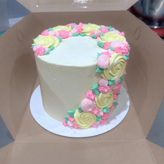 Cascading Flowers Cake - custom