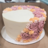 Cascading Flowers Cake - custom