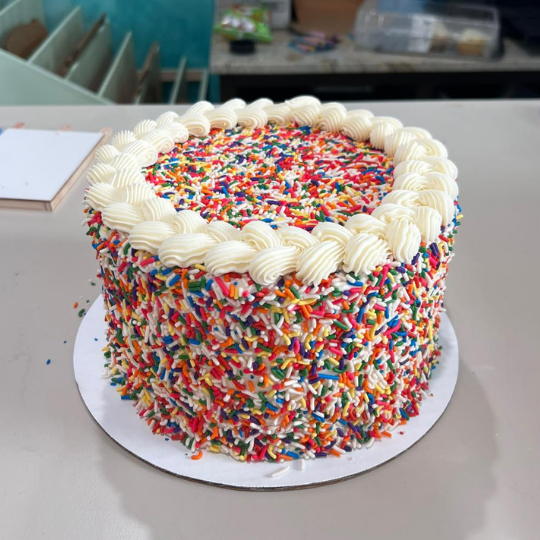 Covered in Sprinkles Cake - custom