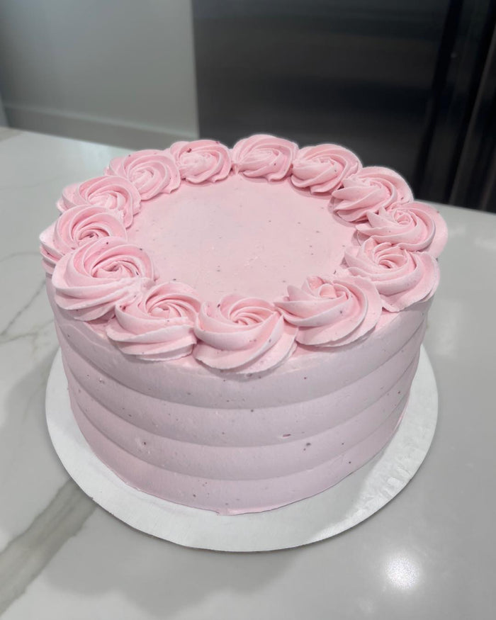 Extra 8” Strawberry Lemon Cheesecake Cake