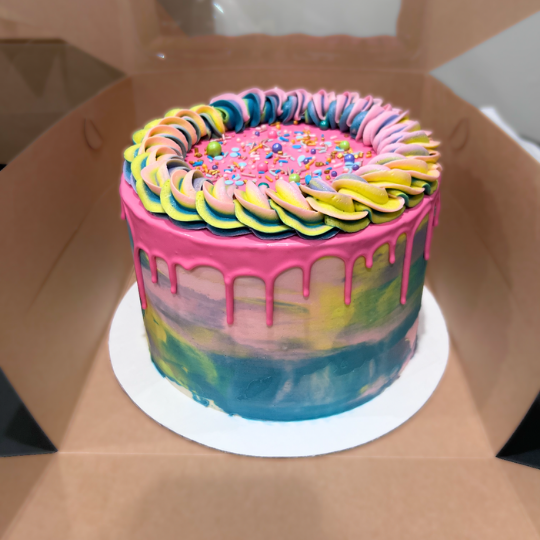 Tye Dye cake - custom
